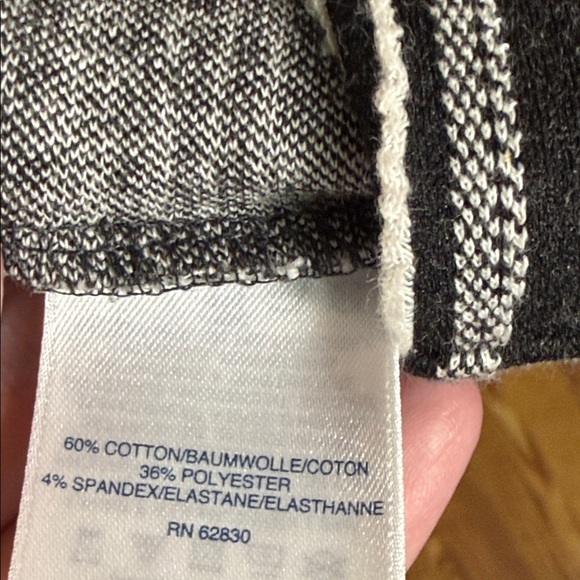 Lands' End Women's 2X Dress Knit Cotton Blend Casual Black White Comfort Outdoor - Picture 4 of 4